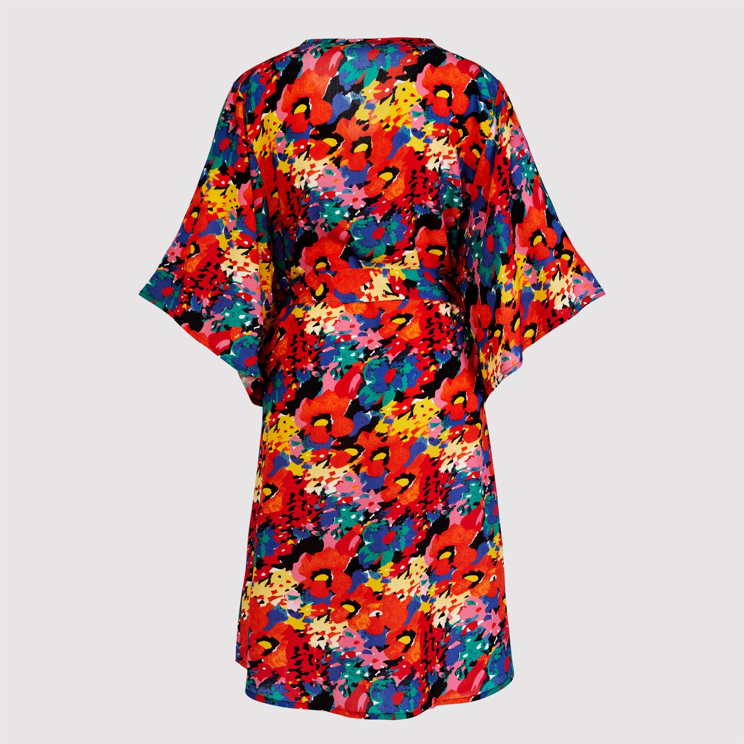 Debby 2 component long kimono, Mixed Printed back