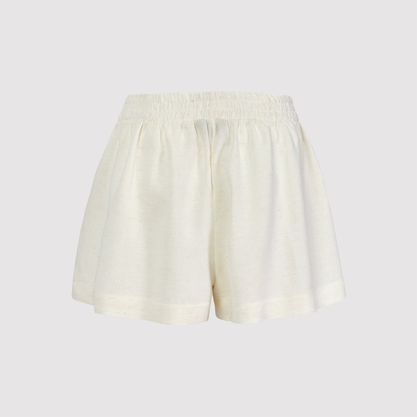 Hillary viscose linen shorts, off-white back