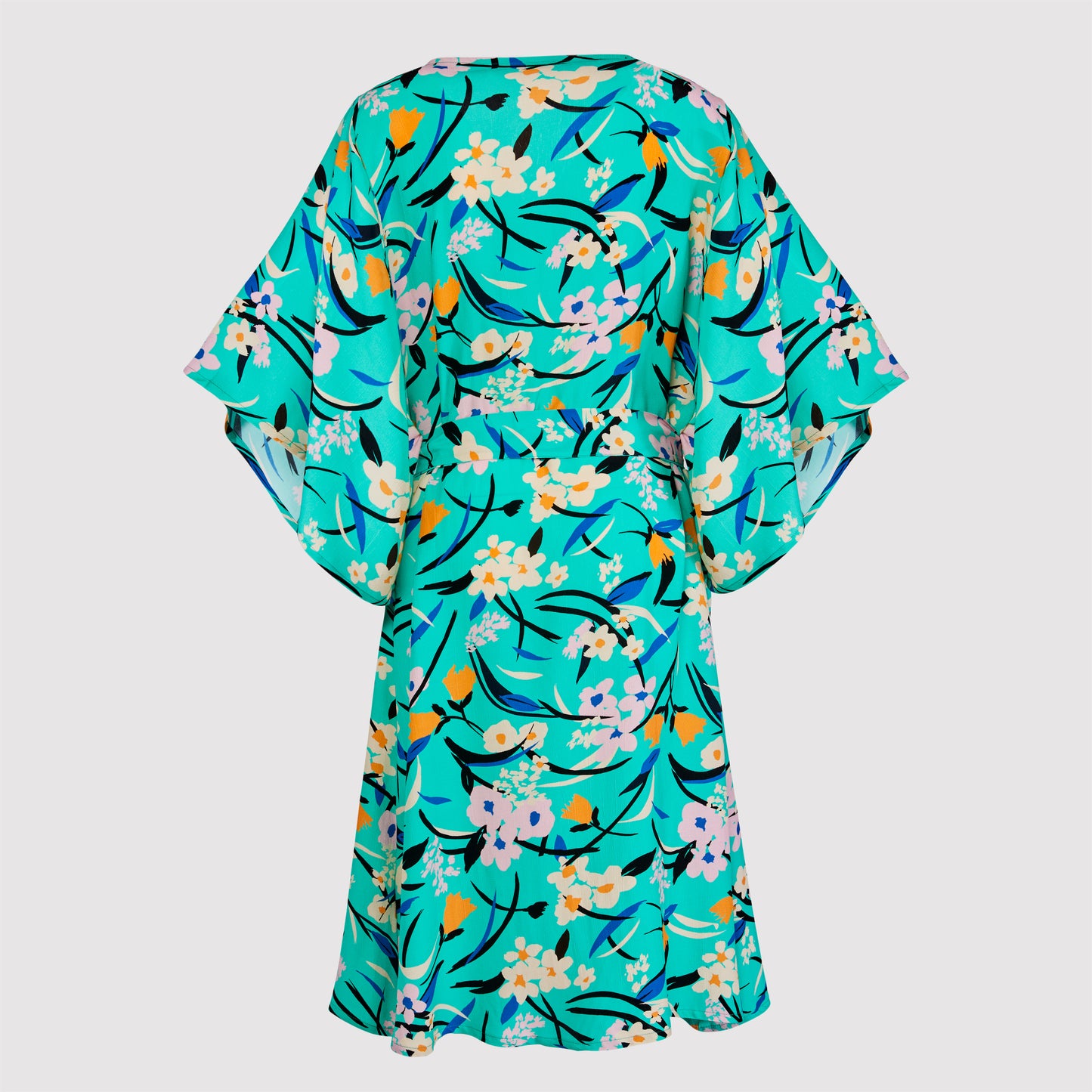 Kathy 2 component long kimono, Mint Printed back