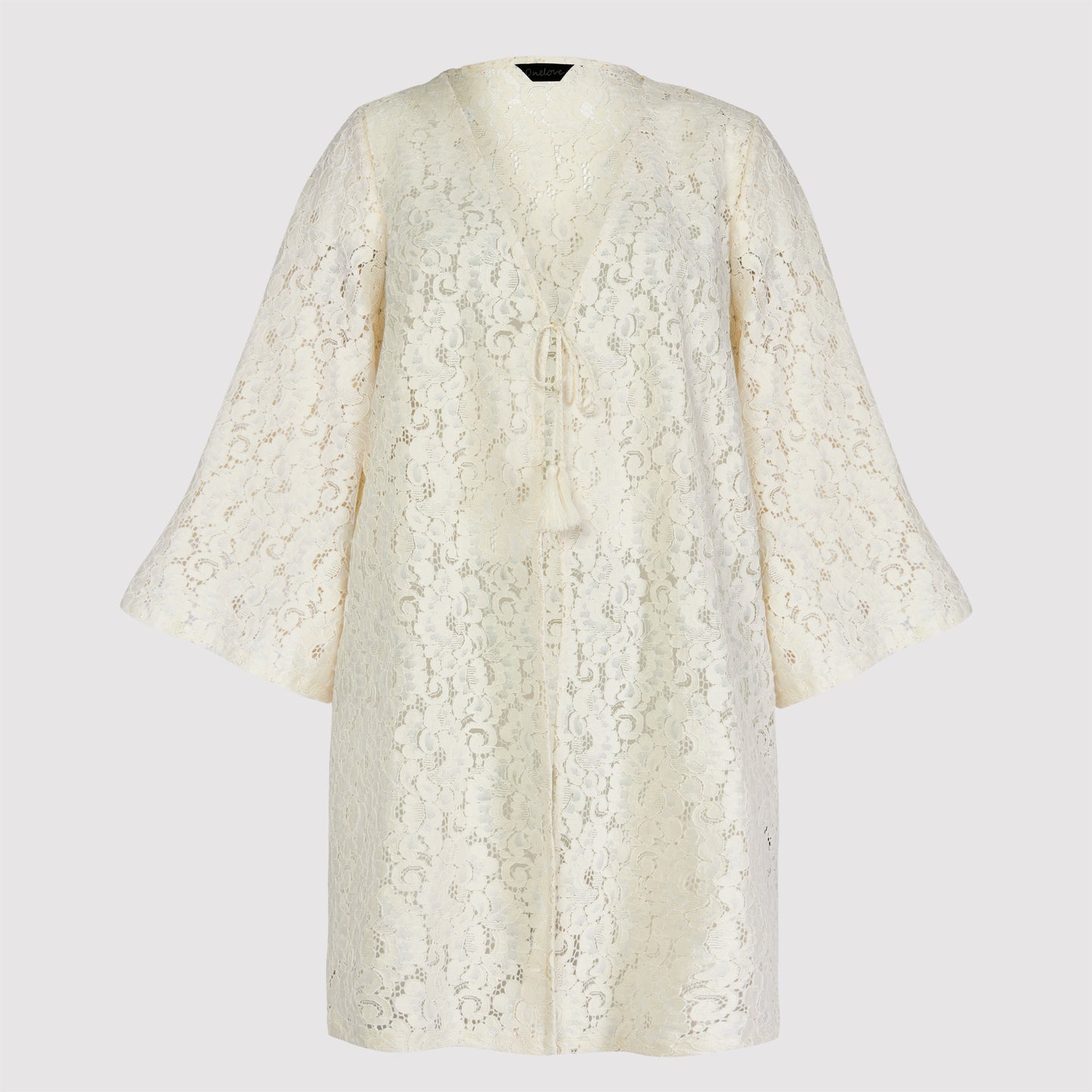 Vera Lace Kaftan, White
