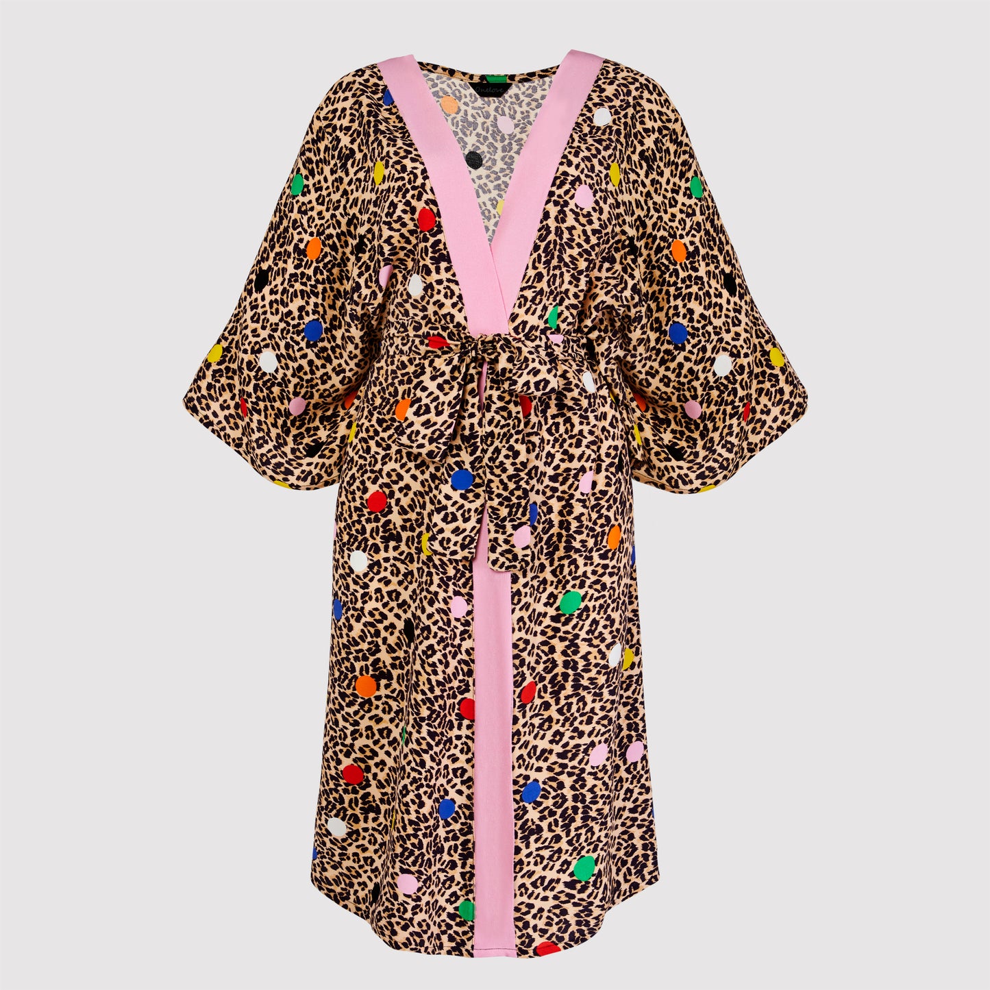 Tati 2 component  long kimono, Animal Printed