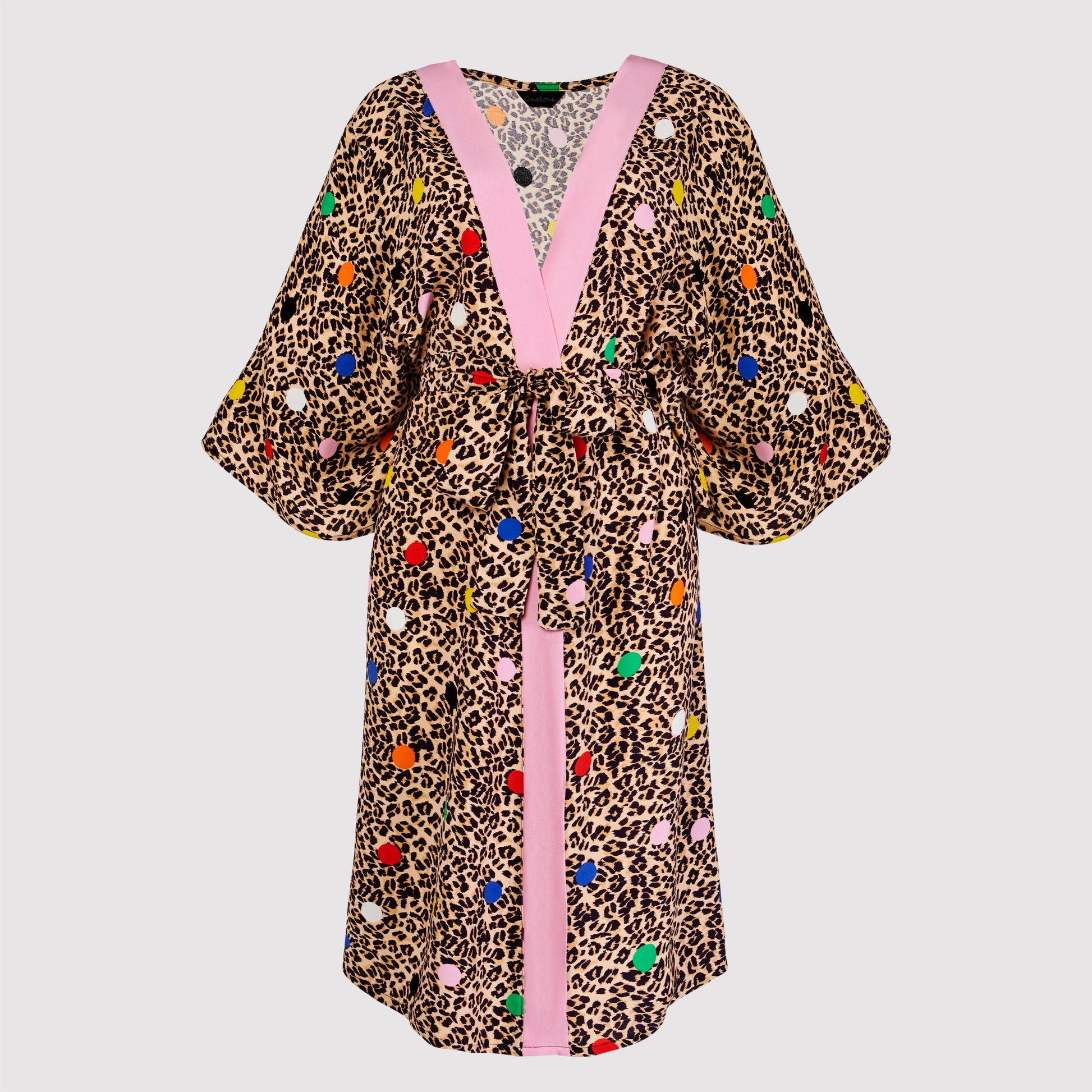 Tati 2 component  long kimono, Animal Printed