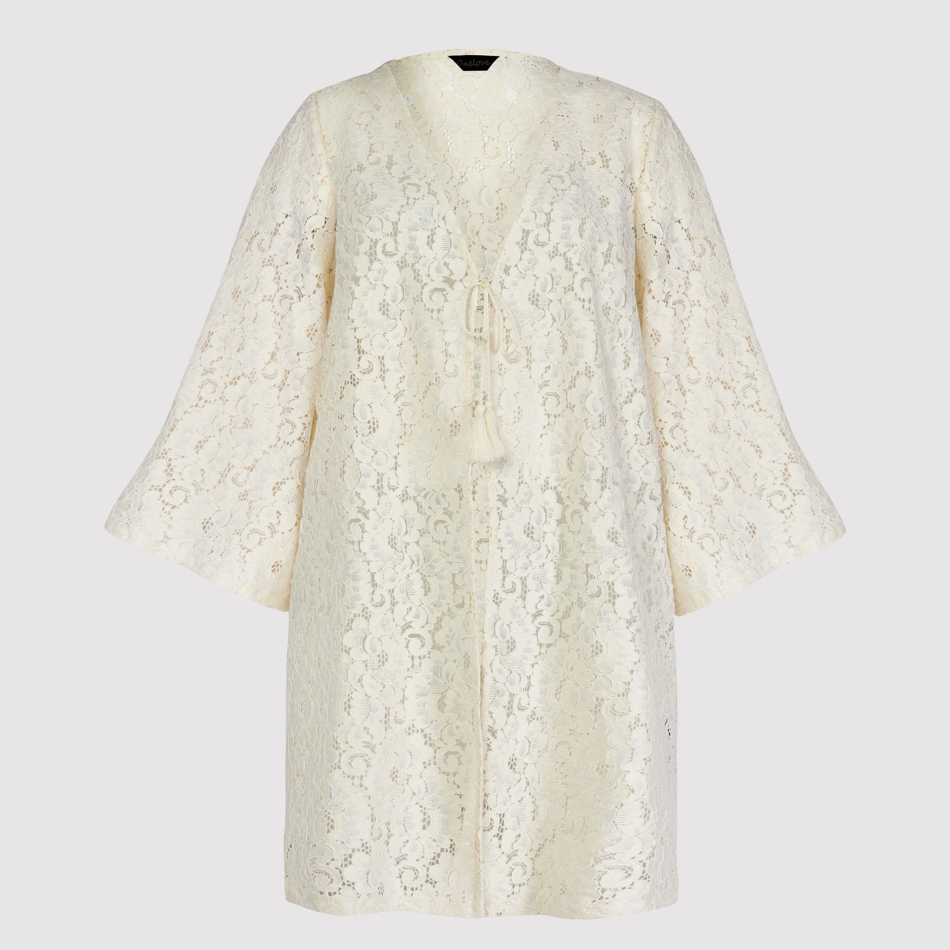 Vera Lace Kaftan, White 